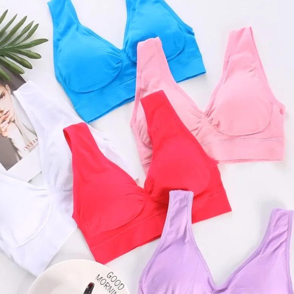 लड़कियों के लिए 2-पैक स्टाइलिश स्पोर्ट्स ब्रा सेट