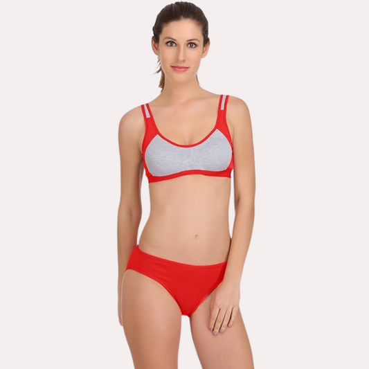 स्पोर्ट्स ब्रा पैंटी हर वर्कआउट के लिए सेट (2 पैक)