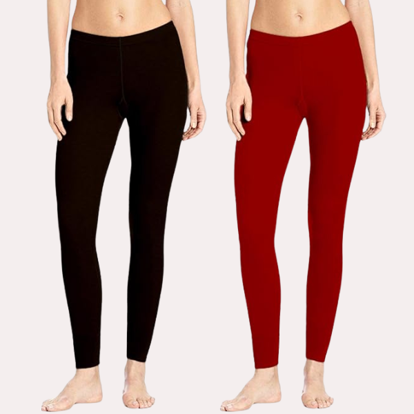 2-Pack Cotton Leggings for Everyday Comfort