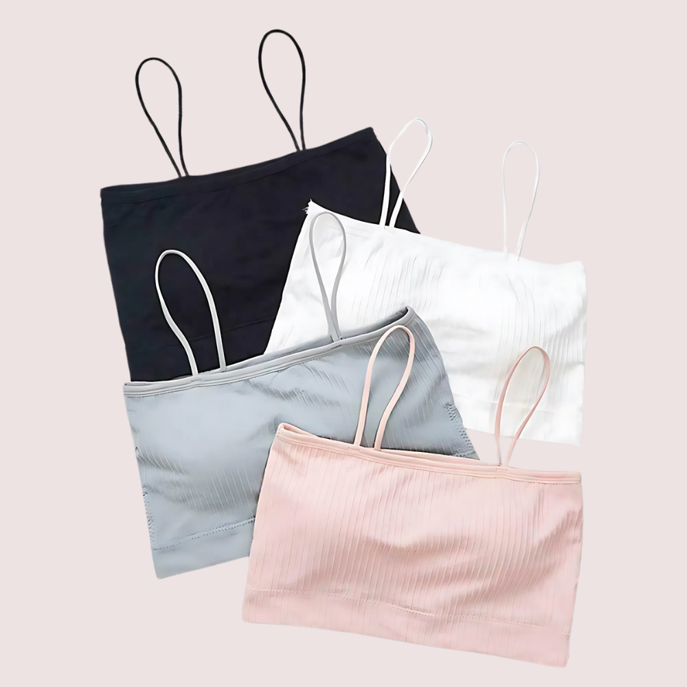 3 पैक कुल आराम गद्देदार कैमी ब्रा