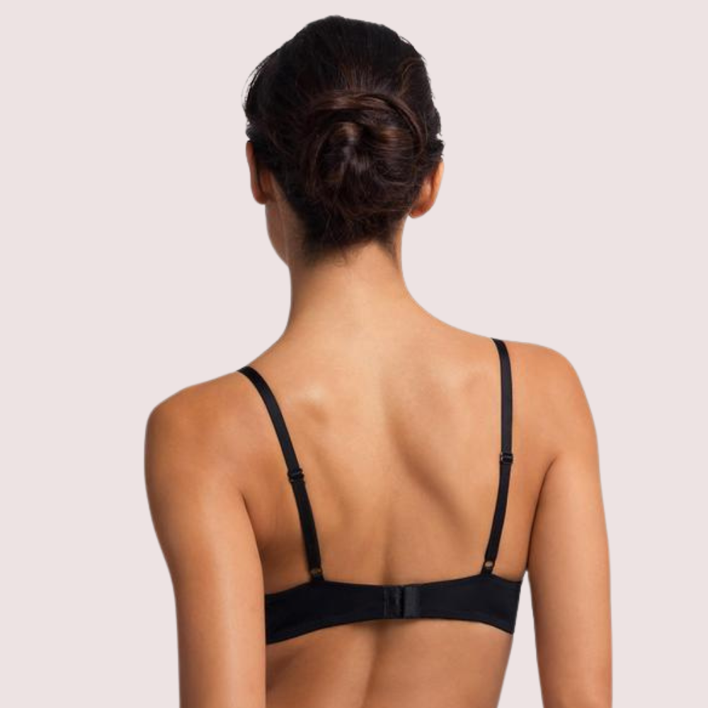 रेवेन राइज-ब्लैक पुश-अप ब्रा