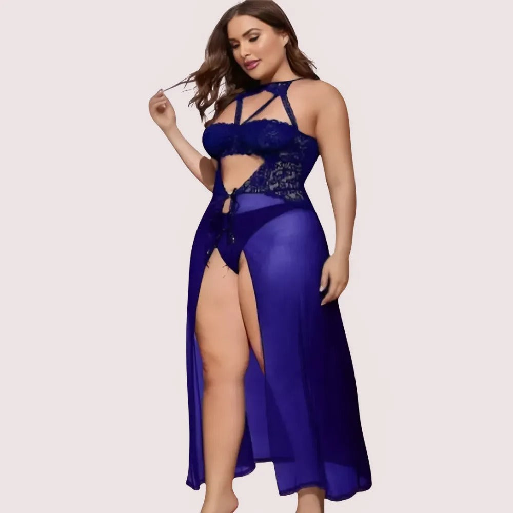 एज़्योर ब्लूम महिलाओं का नीला बेबीडोल सेट