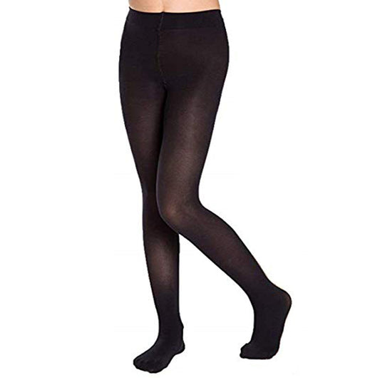 Women black semi pantyhose tights