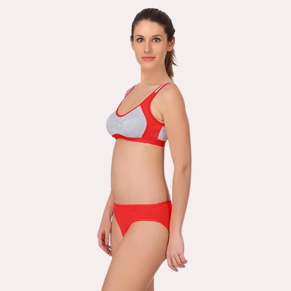 स्पोर्ट्स ब्रा पैंटी हर वर्कआउट के लिए सेट (2 पैक)