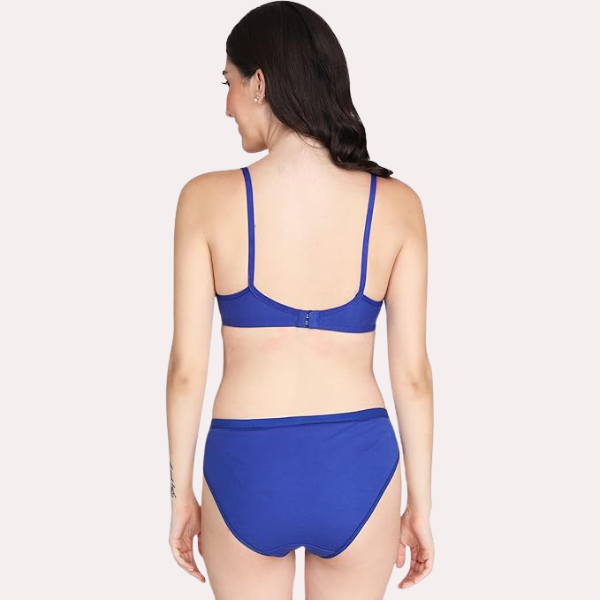 महिलाओं के लिए गैर-गद्देदार ब्रा पैंटी सेट (2 पैक)