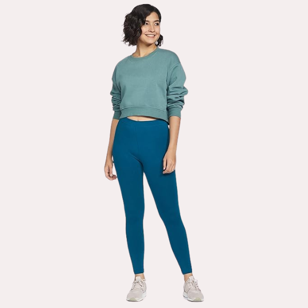Cotton Spandex Ankle-Length Leggings