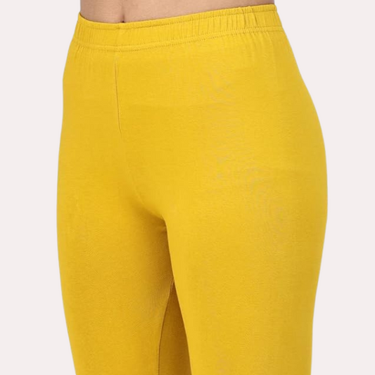 Ankle-Length Cotton Leggings for Women
