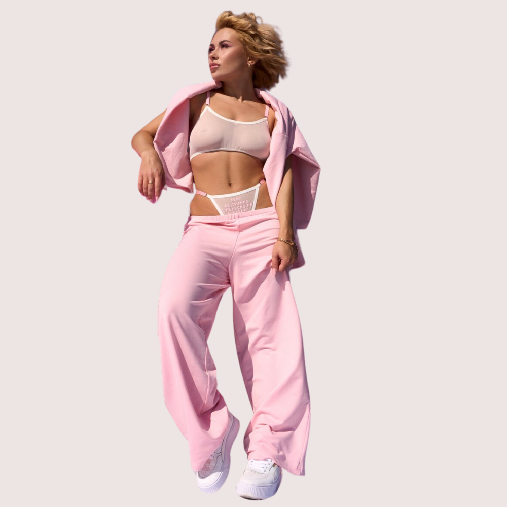 मोहक सरासर सफेद जाल ब्रा और जी-स्ट्रिंग सेट