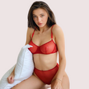 Scarlet Temptation See-Through Lingerie Set
