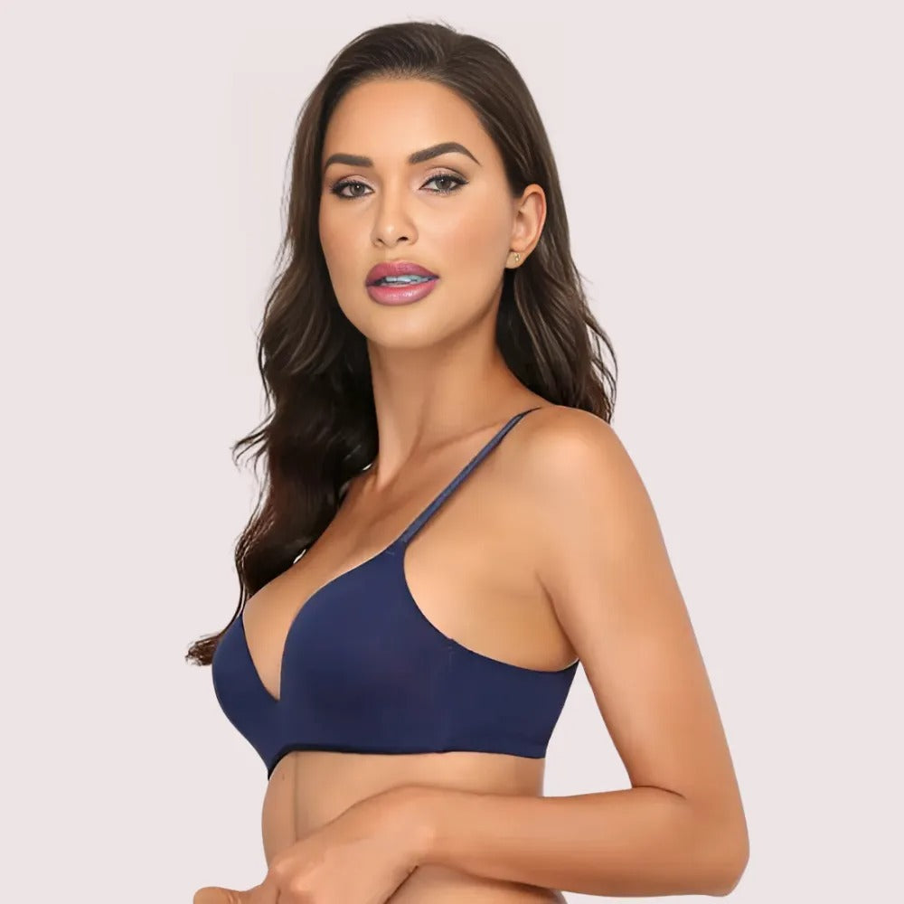 2 पैक लक्जरी सीमलेस गद्देदार पुश अप ब्रा