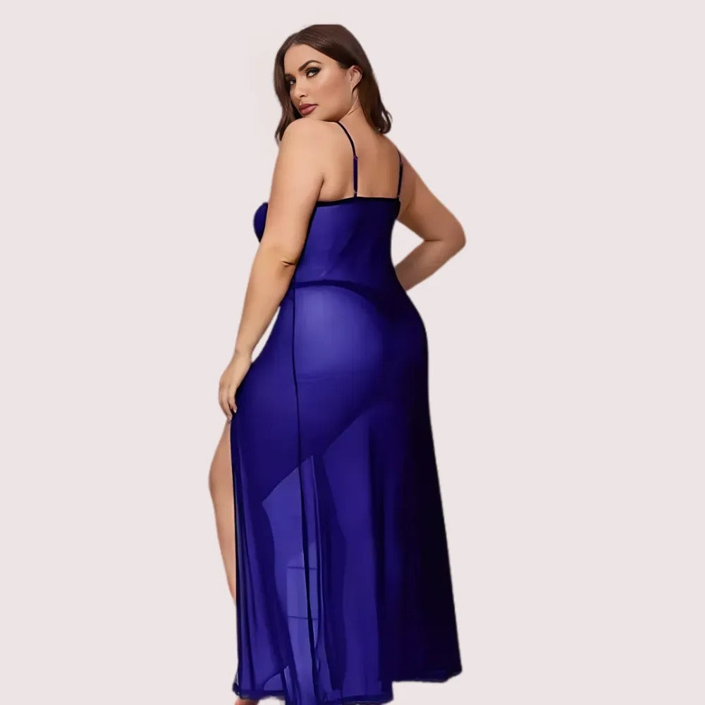 एज़्योर ब्लूम महिलाओं का नीला बेबीडोल सेट