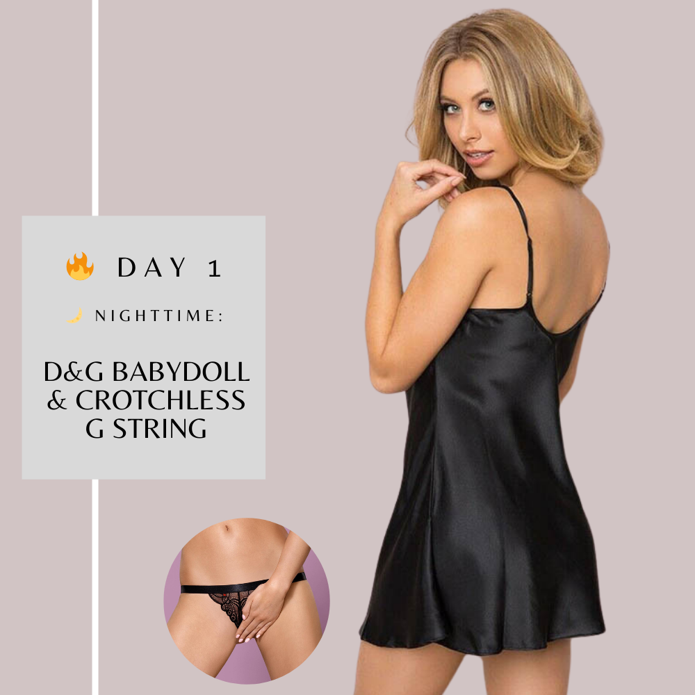 3 रातें अंतहीन इच्छा हनीमून अधोवस्त्र बॉक्स