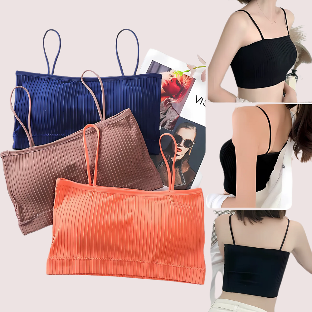 2 पैक प्यारा और कम्फर्टेबल हल्के से गद्देदार कैमी ब्रा