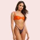 Minimalist High-Cut Thong Bikini Bottom (Bottom Only)