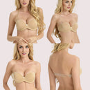 2 पैक सीमलेस गद्देदार बैकलेस ब्रा