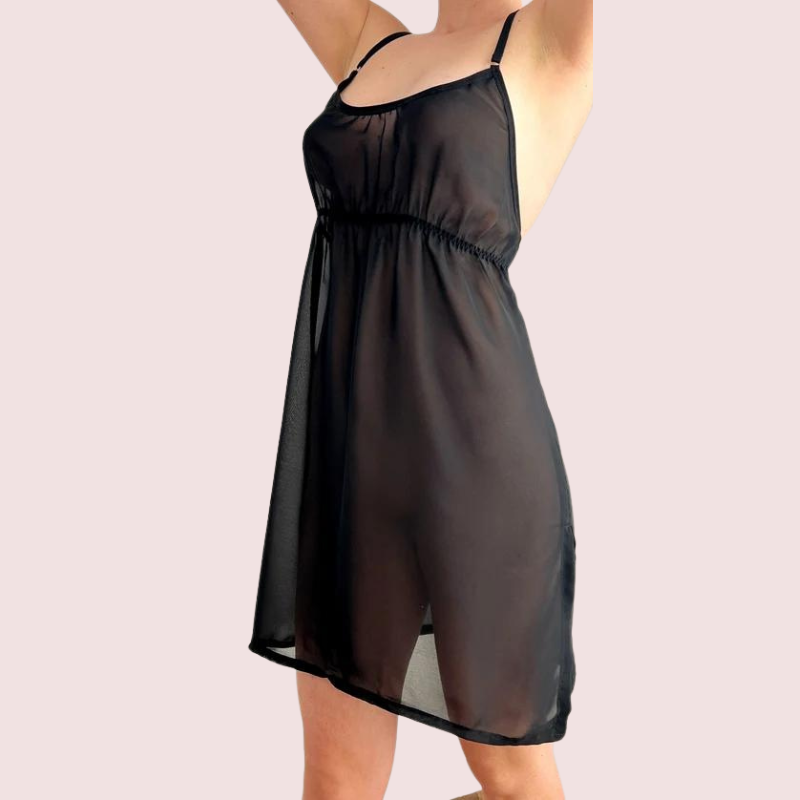 प्लस साइज़ लेडीज के लिए पारदर्शी बेबीडॉल नाइटवियर