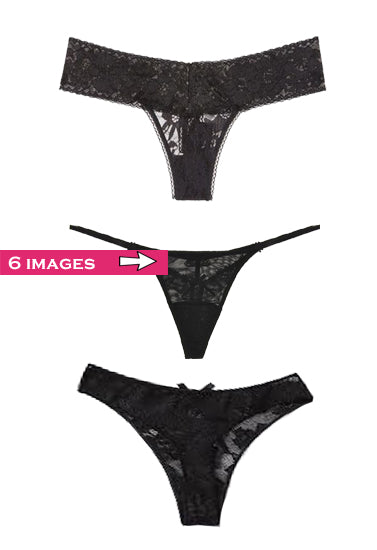 लेस मेश पेटी पैंटी