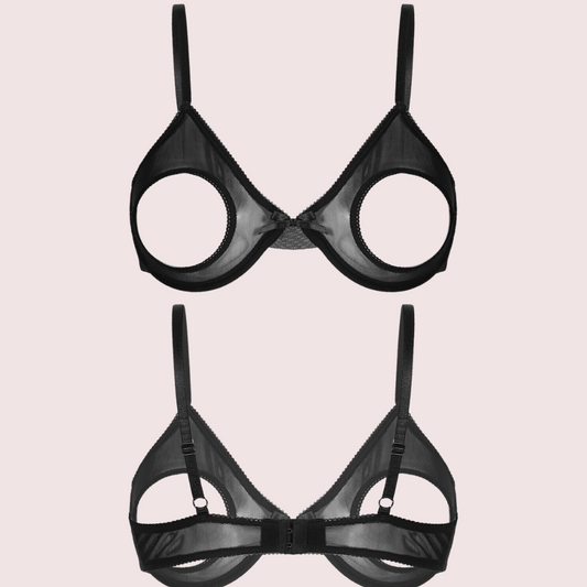 डारिंग और सेक्सी सरासर ओपन कप ब्रालेट