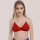 शुद्ध स्पर्श 3 पैक ब्रा-एक मुश्किल से महसूस के साथ कपास ब्रा