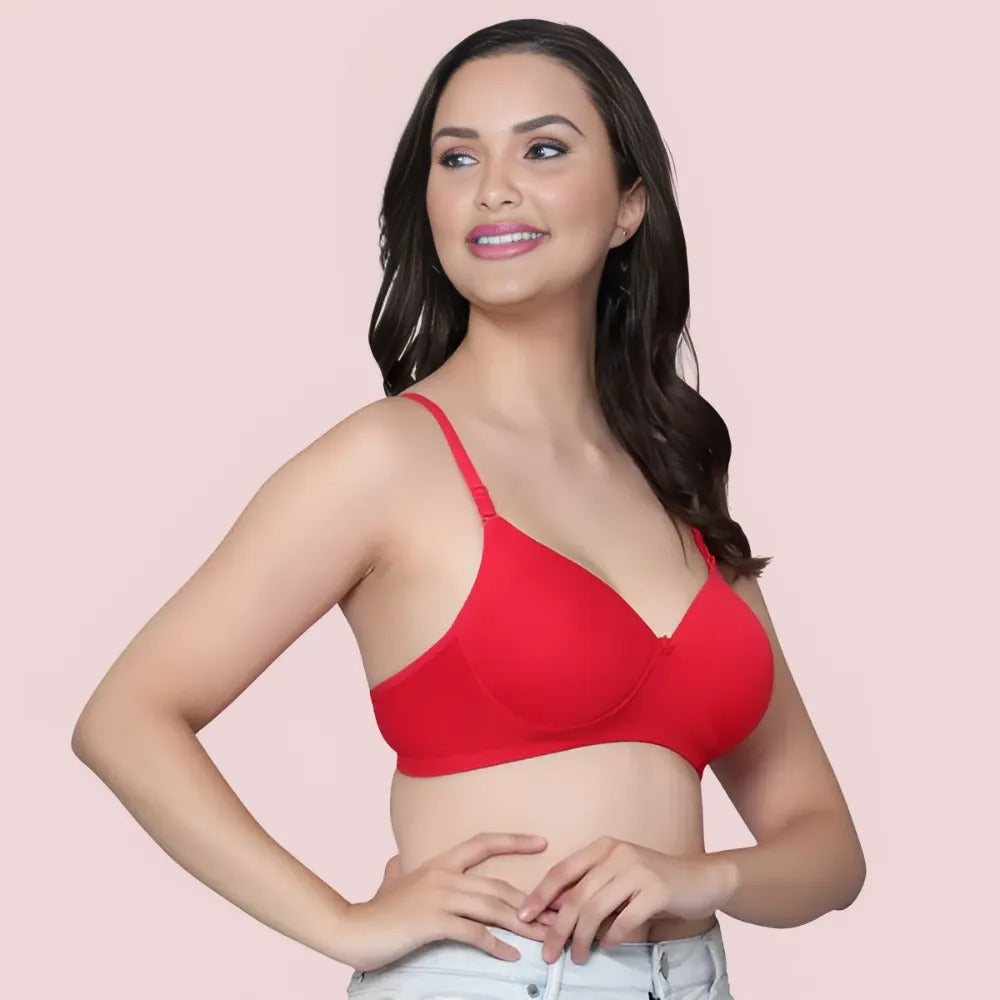 Purecomfort वायर-फ्री गद्देदार ब्रा कॉम्बो (2-पैक)