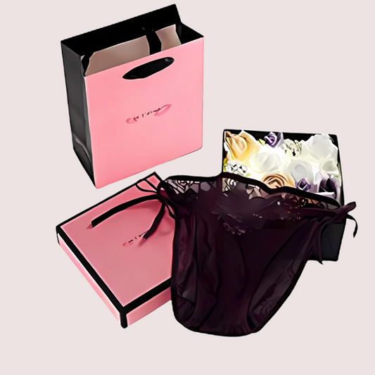 Lace Brief + String Lace Panties Gift Box