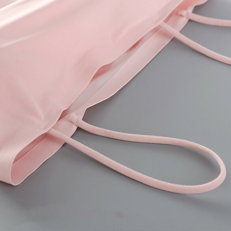 2 पैक सीमलेस गद्देदार फसल शीर्ष ब्रा