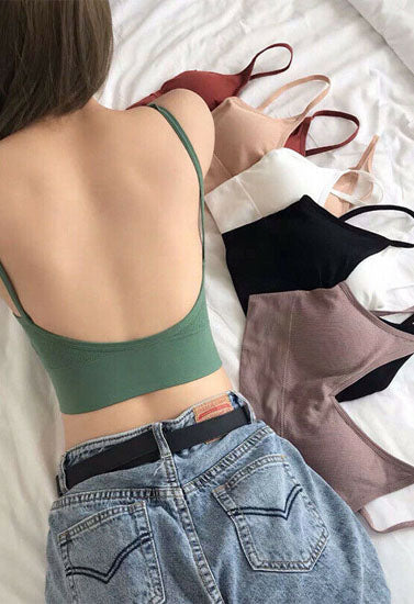 2 पैक मध्यम प्रभाव गद्देदार खेल ब्रा